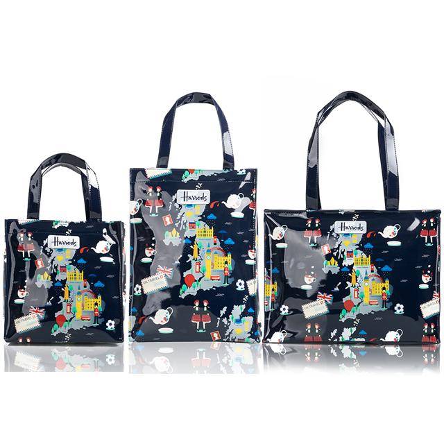 Harrods（ハロッズ） トートバッグ バック Lサイズ 大判 ショッピング