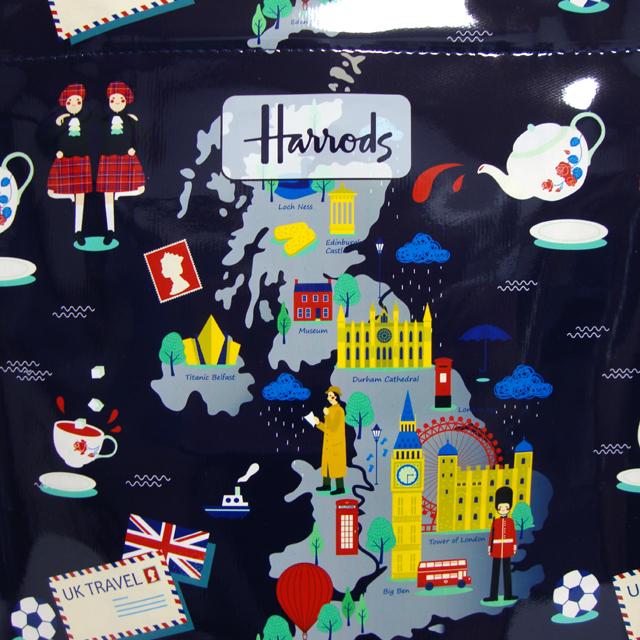 Harrods（ハロッズ） トートバッグ バック Mサイズ ショッピング