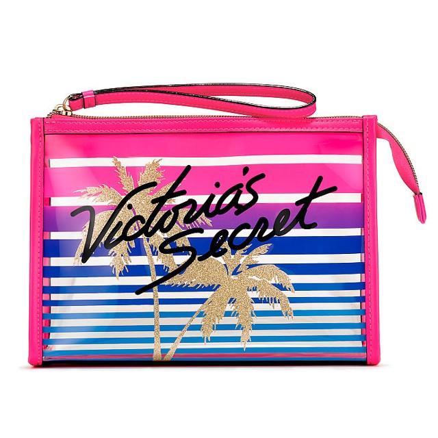 送料無料 Victoria S Secret Tease Dreamer Bikini Bag ヴィクトリアシークレット ポーチ 小物入れ コスメポーチ 透明ビニール Yr1076 Emily 通販 Yahoo ショッピング