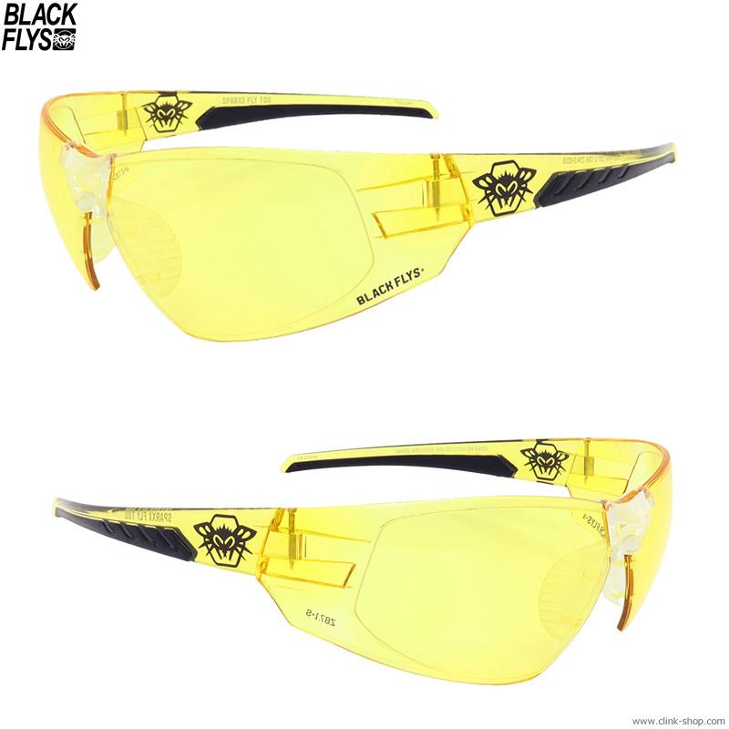 ブラックフライズ BLACK FLYS SPAEXX FLY TOO (SAFETY GLASSES) [YELLOW] メンズ アクセサリー
