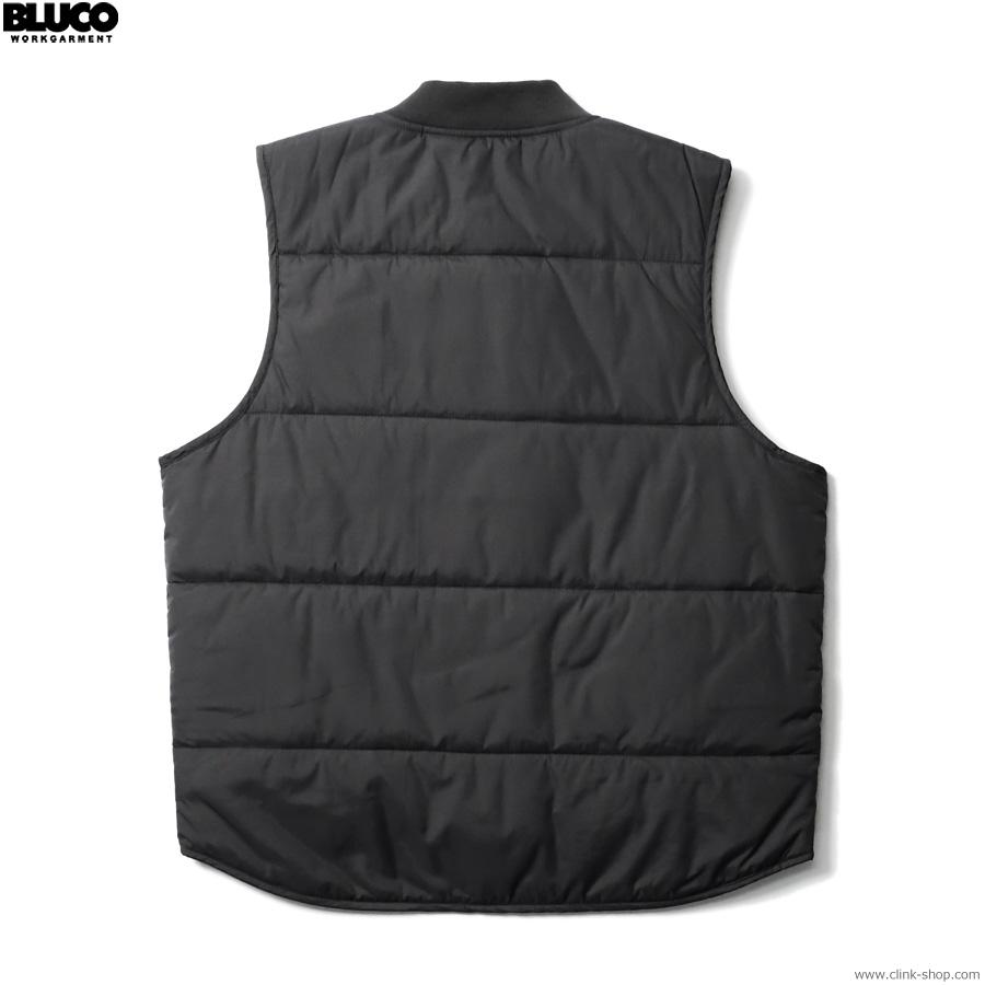 BLUCO ブルコ RIB VEST (BLACK) [1359] キルティングベスト 撥水加工 