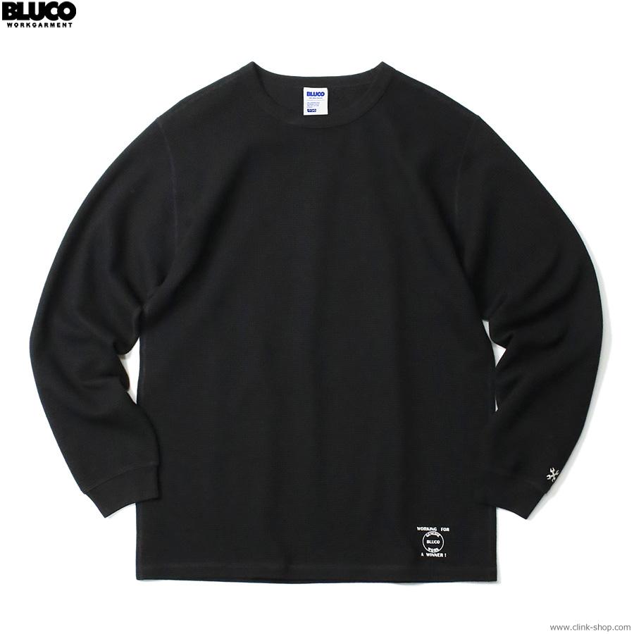 BLUCO（ブルコ） BLUCO THERMAL SHIRTS (BLACK) [145-12-014] ワッフル