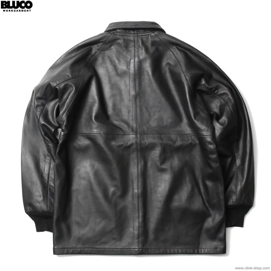 BLUCO ブルコ LEATHER COACH JACKET (BLACK) [147-31-008 BLUCO ブルコ LEATHER COACH JACKET (BLACK) [147-31-008