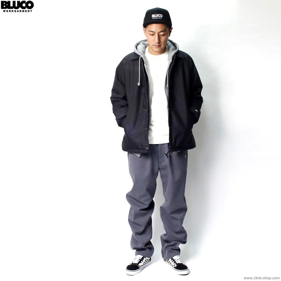 BLUCO（ブルコ） BLUCO T/C COACH JACKET -QUILTING LINING- (BLACK