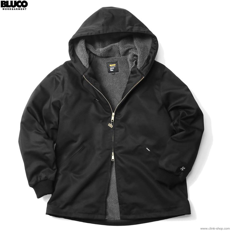 BLUCO ブルコ WINTER HOODED WORK COAT (BLACK) [147-31-052 BLUCO ブルコ WINTER HOODED WORK COAT (BLACK) [147-31-052