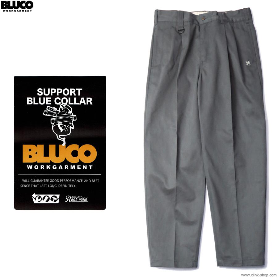 BLUCO（ブルコ） 2025年春物新作 BLUCO 2-TUCK WORK PANTS (GRAY) [151