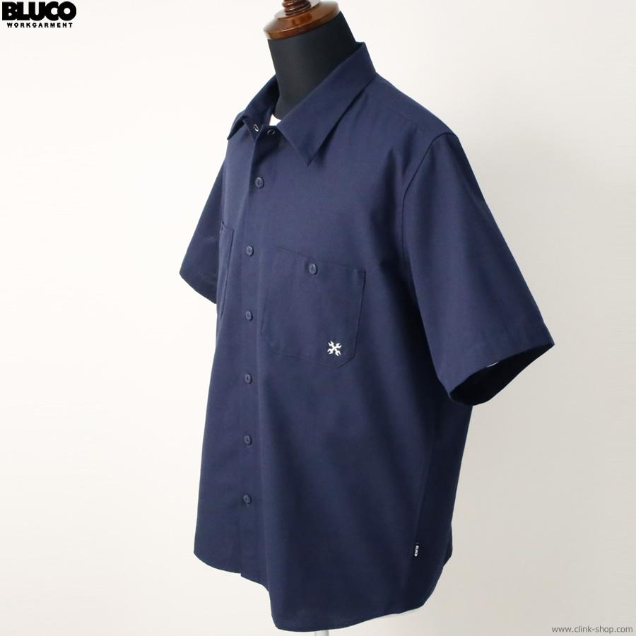 BLUCO 2025年春夏新作 ブルコ STANDARD WORK SHIRT S/S (NAVY) [153-21