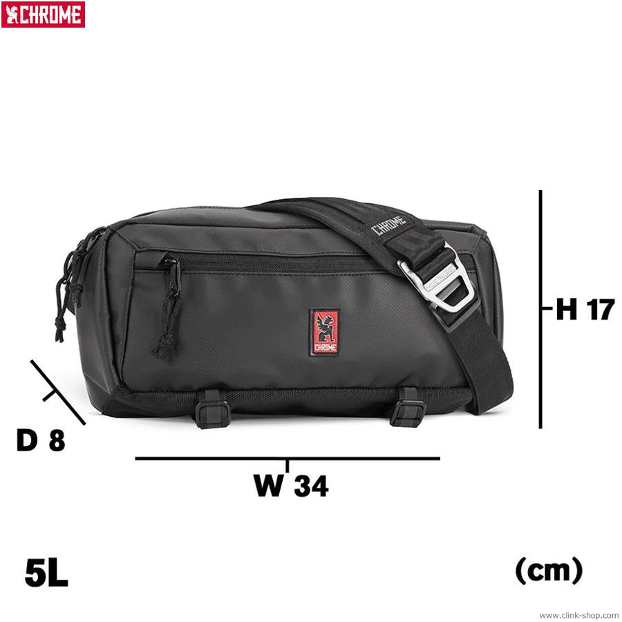 CHROME クローム MINI KADET SLING BAG (BLACK TARP) メンズ