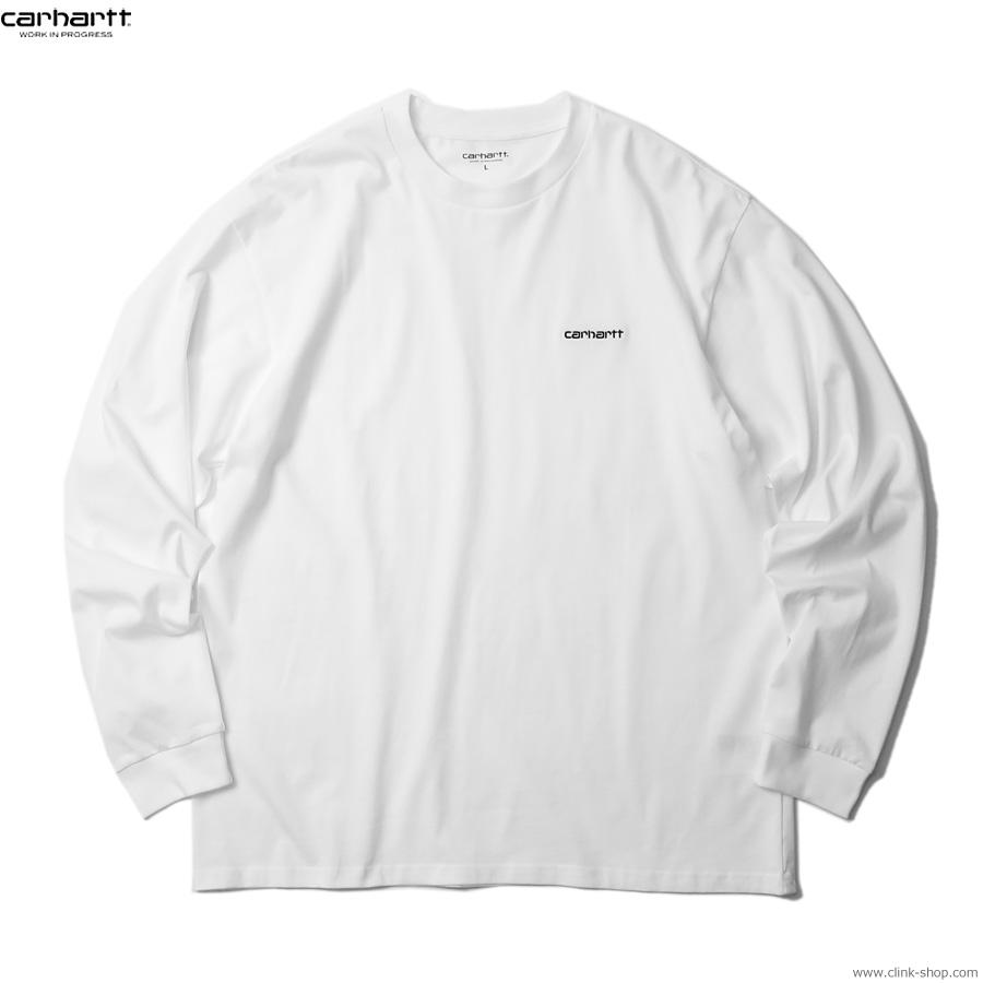 カーハート CARHARTT WIP L/S SCRIPT EMBROIDERY T-SHIRTS (WHITE) メンズ ロンT 長袖Tシャツ | Carhartt WIP | 01