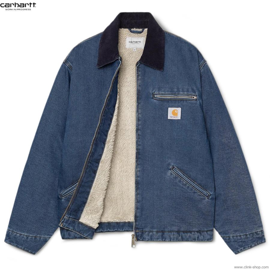 CARHARTT WIP OG DETROIT JACKET - Blue / Dark Navy (stone : CLINK