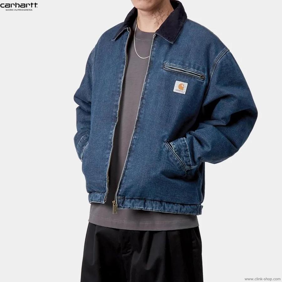 CARHARTT WIP OG DETROIT JACKET - Blue / Dark Navy (stone : CLINK