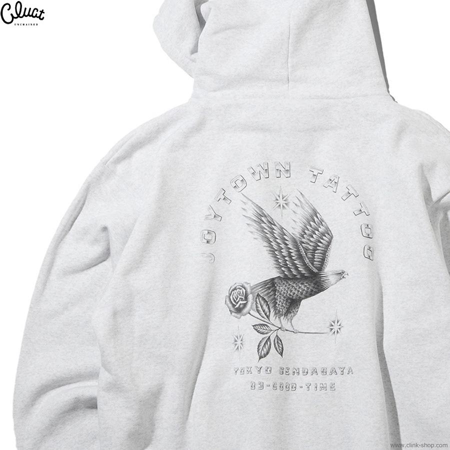 CLUCT クラクトCLUCT JOYTOWN [HOODIE] (ASH) #05129 トップス スウェット アメカジ 裏起毛 プルオーバーパーカ | CLUCT