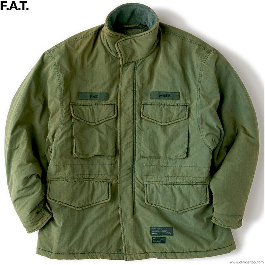 F.A.T. エフエーティー F.A.T. × AVIREX A-65F (OLIVE) [F32520-JK13] アウター M-65フィールドジャ | FAT | 01
