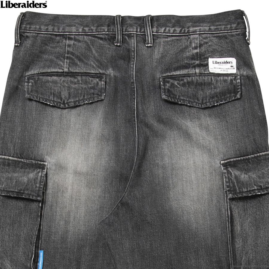 LIBERAIDERS リベレイダーズ LIBERAIDERS DENIM CARGO PANTS (BLACK) #77709 メンズ ボトムス パ | Liberaiders | 05