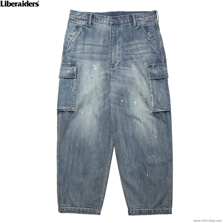 LIBERAIDERS リベレイダーズ LIBERAIDERS DENIM CARGO PANTS (BLUE) #77709 メンズ ボトムス パン | Liberaiders | 01