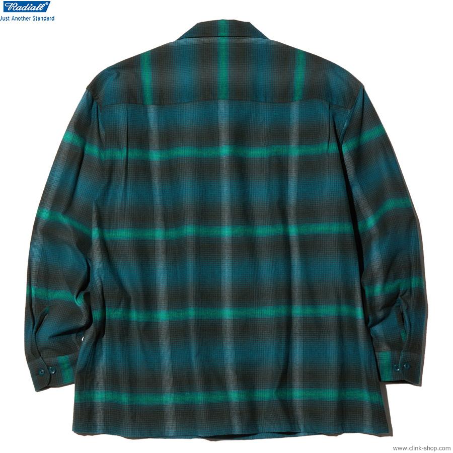 RADIALL ラディアル BOULEVARD - OPEN COLLARED SHIRT L/S (BOTTLE 