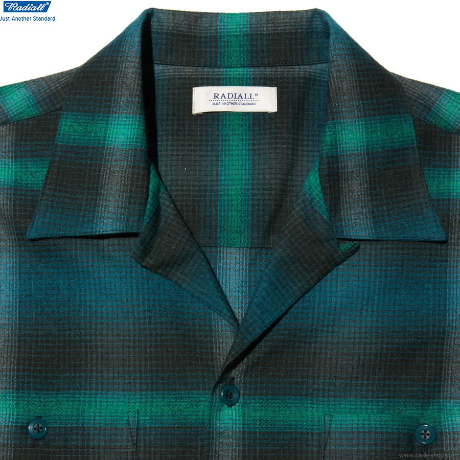 RADIALL ラディアル BOULEVARD - OPEN COLLARED SHIRT L/S (BOTTLE 