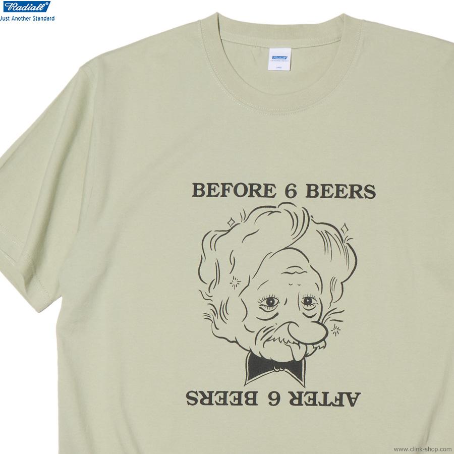 ラディアル RADIALL AFTER BEER - CREW NECK T-SHIRT S/S (SAGE GREEN) [RAD-25MS-TEE003] | RADIALL