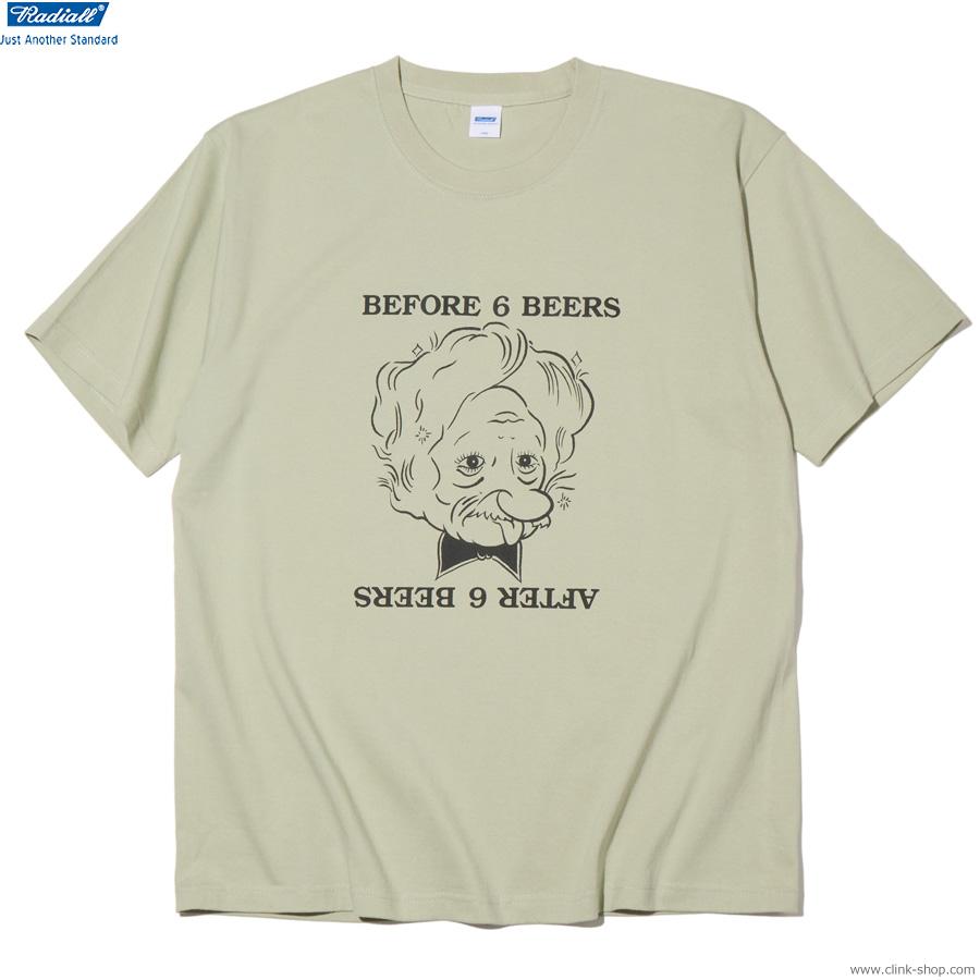 ラディアル RADIALL AFTER BEER - CREW NECK T-SHIRT S/S (SAGE GREEN) [RAD-25MS-TEE003] | RADIALL | 01