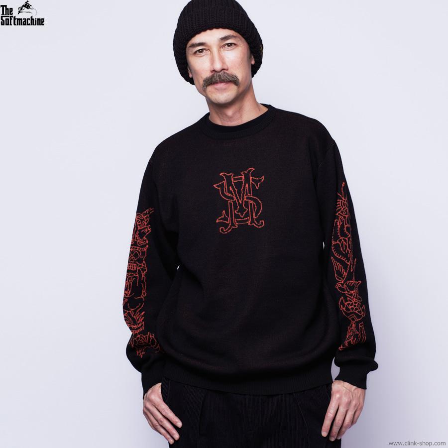 Softmachine ソフトマシーン SOFTMACHINE UNION SWEATER (BLACK 