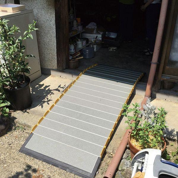 【正規販売店】 車いす用スロープ 段ない・ス ロールタイプ 2100 長さ210cm 日本製 介護保険レンタル 株式会社シコク 【RI2167166589】(75988円)