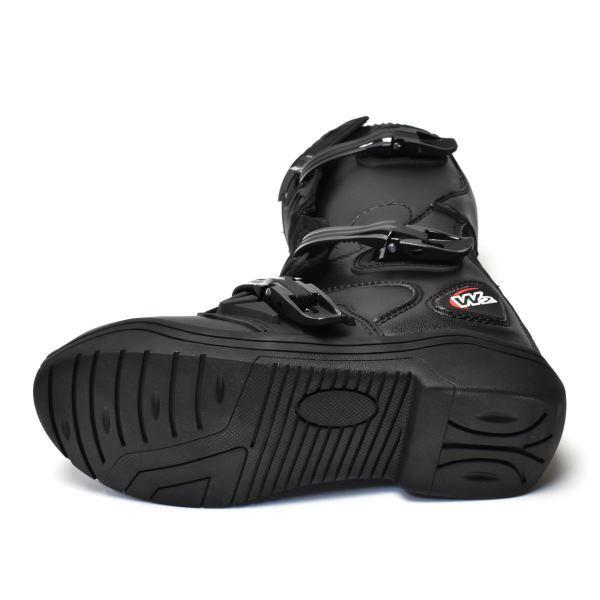 W2 モトクロスバイクブーツ 子供用 /黒色