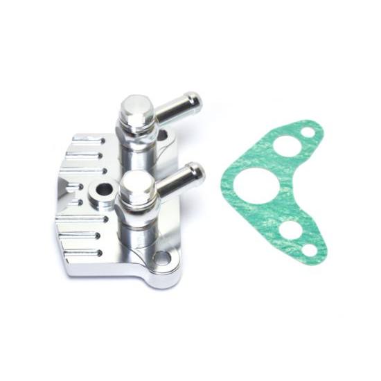 クリッピングポイント製 オイルクーラー取出口セット(シルバー) 適合：リトルカブ(キャブ車) | 