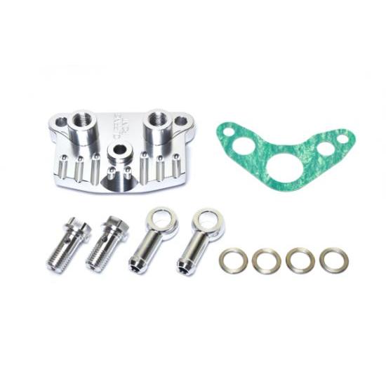 クリッピングポイント製 オイルクーラー取出口セット(シルバー) 適合：リトルカブ(キャブ車) |  | 01