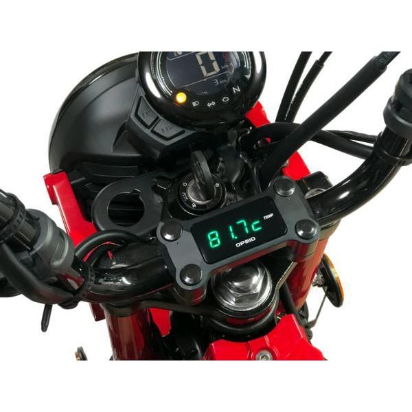 OPMID製 OPMトップインジケーターサーモメーター(ブラック) 適合：CT125 ハンターカブ(JA55)_1