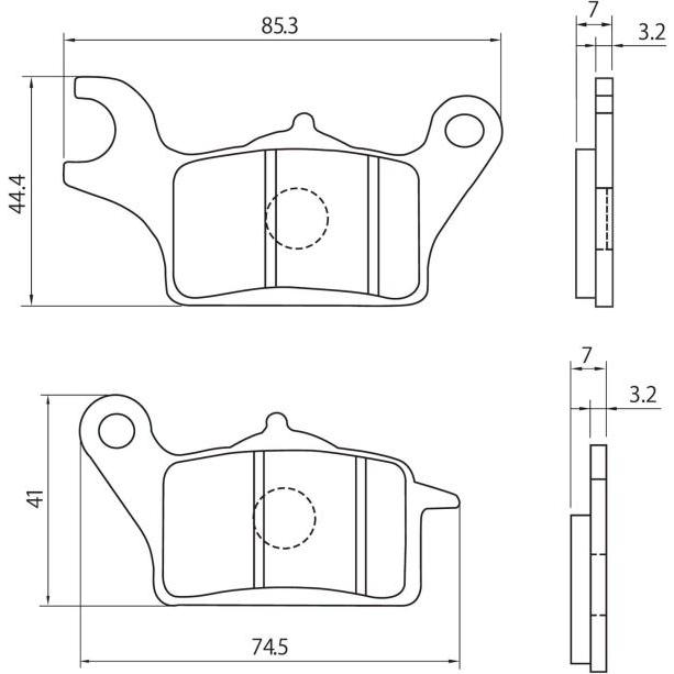 tatsuma様　2点セット Webike | DAYTONA デイトナ 赤パッド ブレーキパッド DIO110