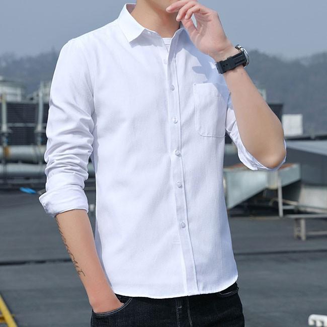 無地シャツ メンズ ボタンダウン 長袖 大きいサイズ ワンシャツ カジュアルシャツ メンズ 秋冬 春 春物 30代 ゆったりシャツ メンズシャツ 5色 Yrcs1017 クリップショップ 通販 Yahoo ショッピング