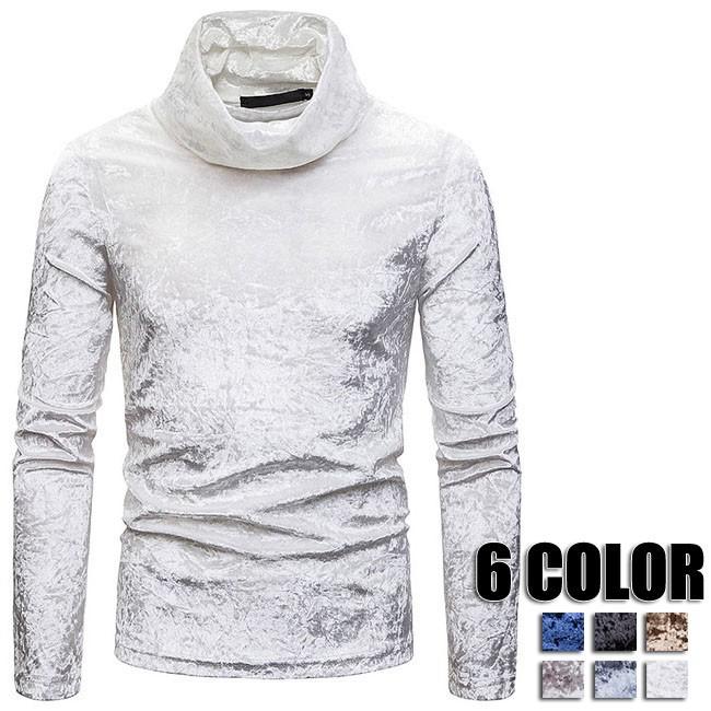 秋冬 Tシャツ メンズ カットソー タートルネック 長袖 トップス カジュアルtシャツ ホワイト ブラック ブルー グレー メンズtシャツ 6色 Yrct1055 クリップショップ 通販 Yahoo ショッピング