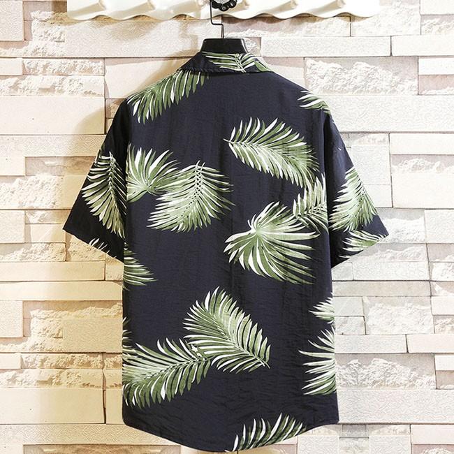ハワイアン メンズ アロハシャツ メンズ 半袖シャツ 祭り ビーチ 大きいサイズ シャツ カジュアルシャツ ネイビー 夏物 春物 メンズファッション Yrdc1040 クリップショップ 通販 Yahoo ショッピング