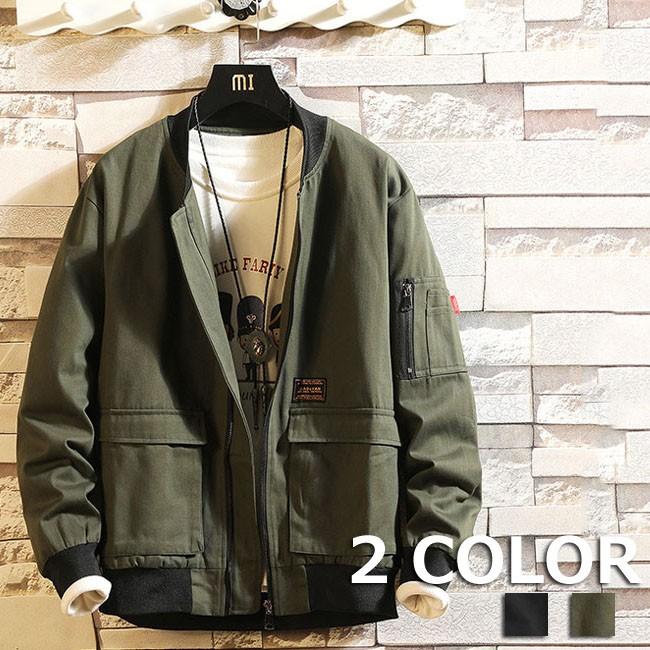 ミリタリージャケット メンズ マウンテンパーカー プリント 秋 冬 スタジャン 大きいサイズ 秋ジャケット ブルゾン 防風 2色 Yrjk1080 クリップショップ 通販 Yahoo ショッピング