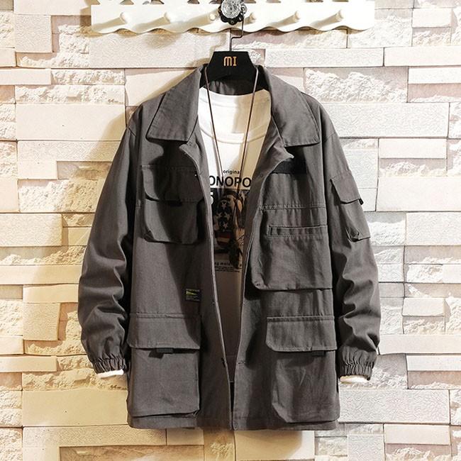 メンズ ミリタリージャケット メンズ 無地 アウター ジャケット ブルゾン パーカー 秋 冬 人気 メンズ用 大きいサイズ ミリタリージャケット 2色 Yrjk1307 クリップショップ 通販 Yahoo ショッピング