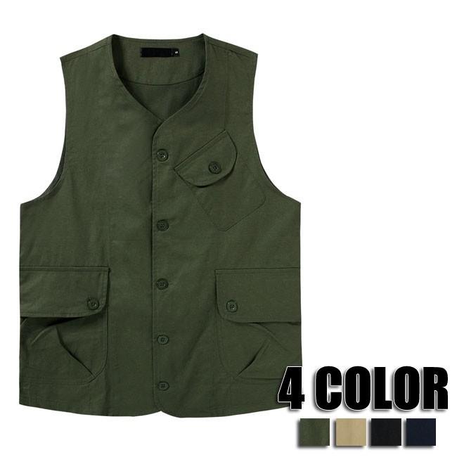 ベスト メンズ カーゴ 無地ベスト カジュアル 人気 新品 無地 メンズベスト カジュアルベスト カーゴベスト メンズファッション 4色 Yrmj1031 クリップショップ 通販 Yahoo ショッピング