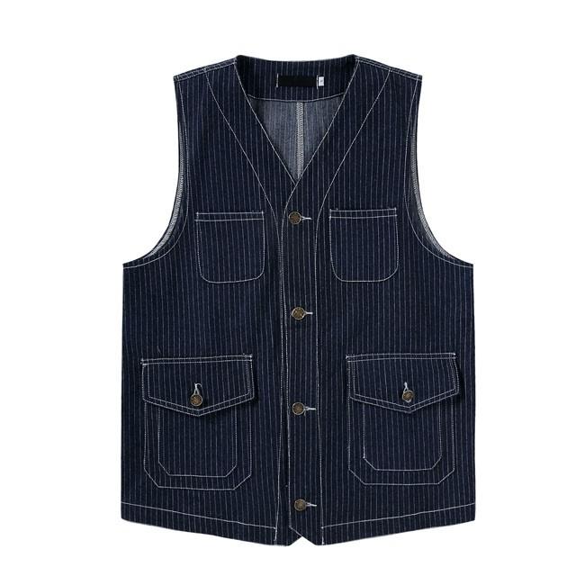ベスト メンズ ストライプ ベスト カジュアル 人気 新品 カッコイイ メンズベスト ストライプベスト メンズファッション Yrmj1034 クリップショップ 通販 Yahoo ショッピング