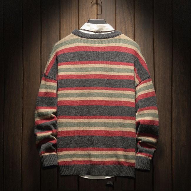 ニット メンズ ボーダー柄 ニット セーター ニット セーター 40代 ウィンターウェア ボーダー 秋物 冬物 メンズ 2色 Yrmy1198 クリップショップ 通販 Yahoo ショッピング