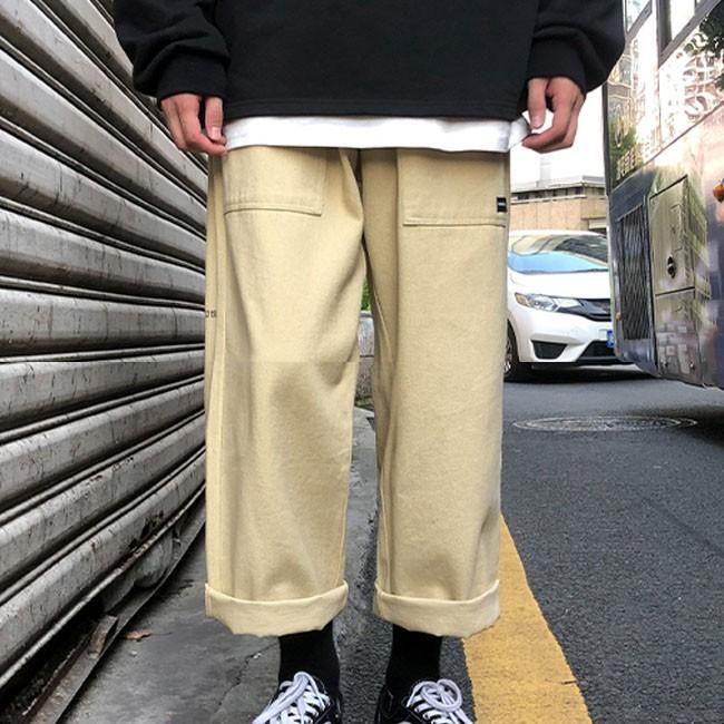 ワイドパンツ メンズ 無地 ロングパンツ メンズ ボトムス ズボン 秋服 秋 冬服 秋冬 無地 ワイドパンツ メンズファッション 2色 Yrxc1148 クリップショップ 通販 Yahoo ショッピング