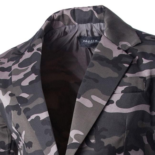 ブレザー テーラード メンズ 長袖 迷彩 ジャケット 迷彩柄 カジュアル コーデ ジャケット 30代40代50代 秋冬 2色 Yrxf1019 クリップショップ 通販 Yahoo ショッピング