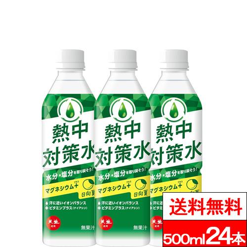 熱中対策水 特別価格 送料無料 1ケース 赤穂化成 日向夏味 500ml 24本