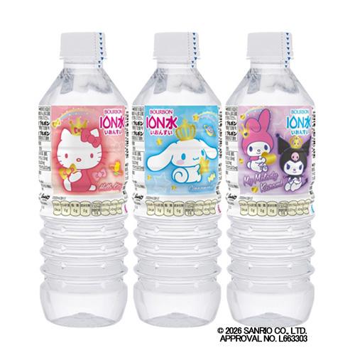 ブルボン 送料無料 1ケース サンリオ イオン水 500ml 24本 ハロー
