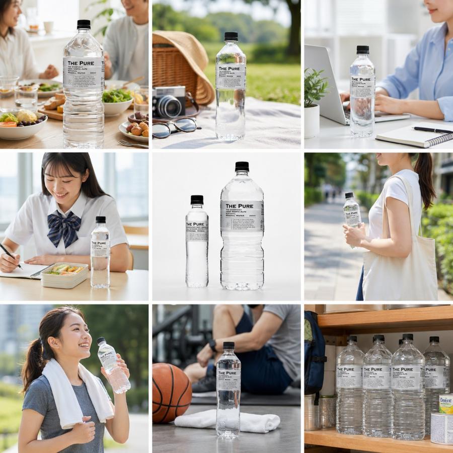 送料無料 1ケース 天然水 THE PURE ザ ピュア 北アルプスの天然水