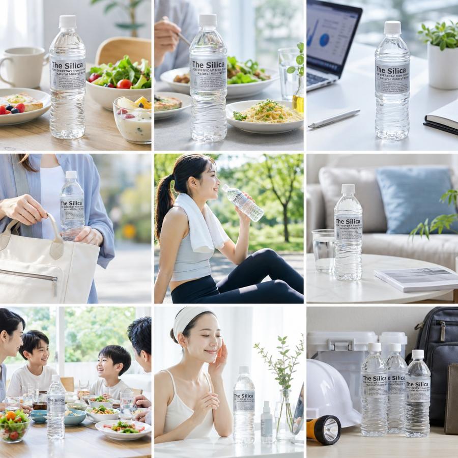 送料無料 国産 シリカ水 The Silica ラベルレス 500ml 48本 ザシリカ