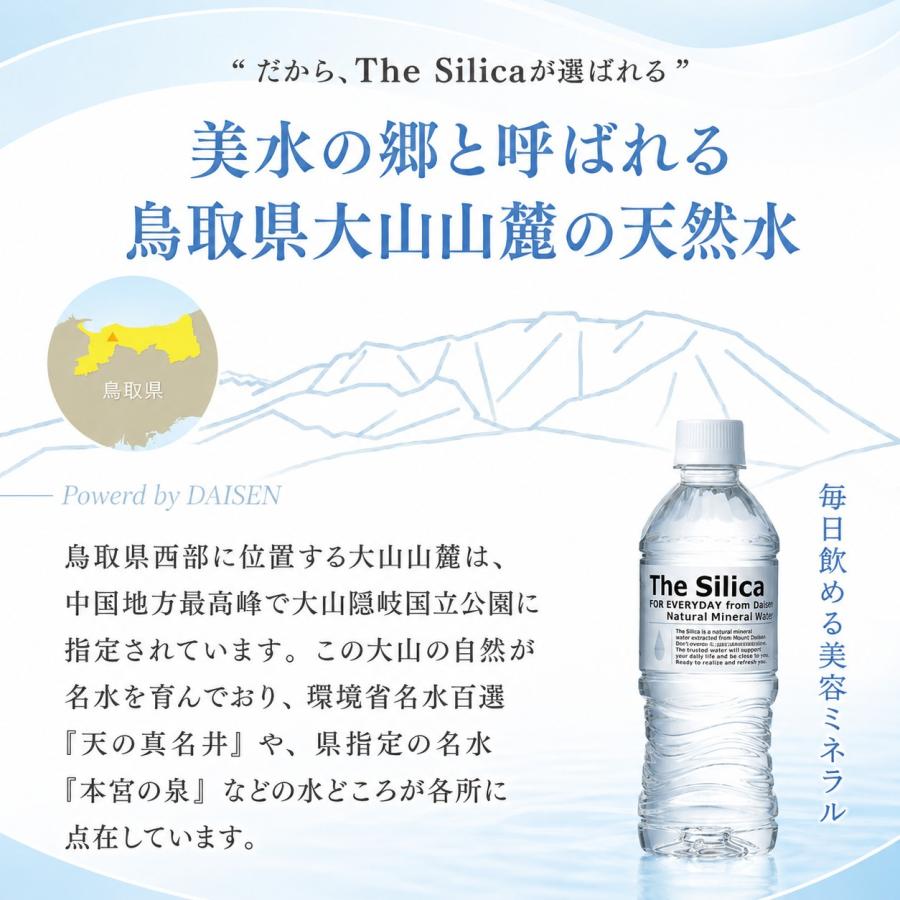 送料無料 国産 シリカ水 The Silica ラベルレス 500ml 48本 ザシリカ