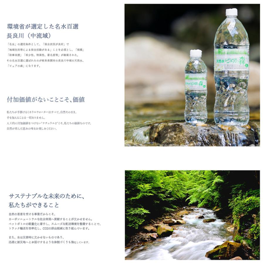 国産 ミネラルウォーター ピュアの森 500ml 24本 天然水 軟水 お水 1