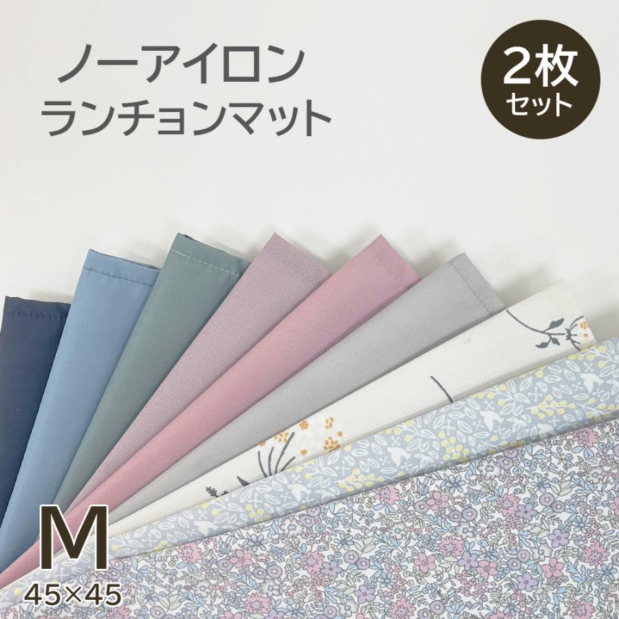 ランチョンマット Mサイズ 45×45cm 2枚セット 小学生 保育園 幼稚園