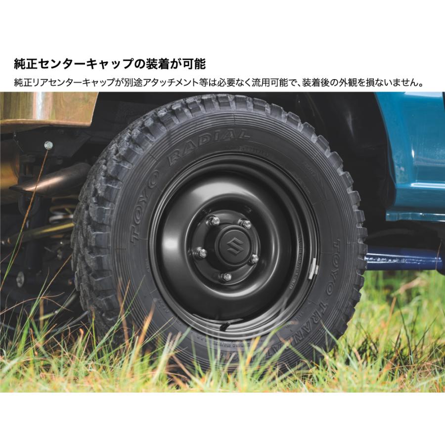 オールドスタイルスチールホイール 16×5.5J +20 139.7 5H ブラック 1本価格｜cllink｜07