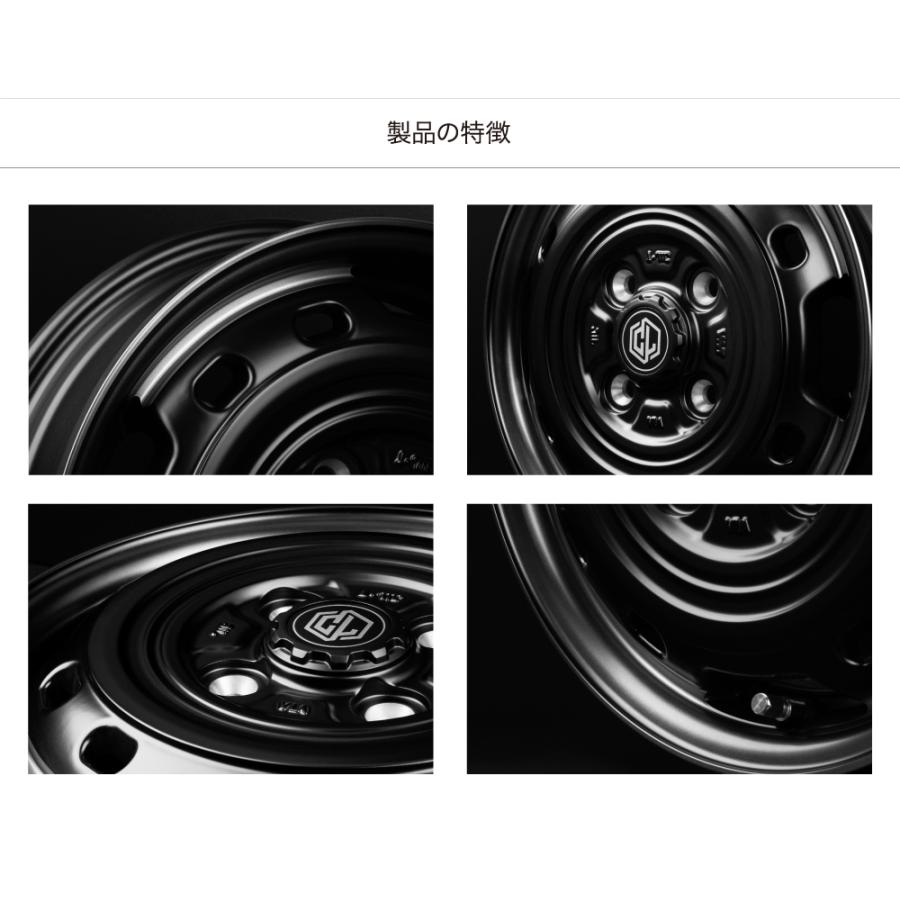 C.L.LINK UNIONRIM TX 12×3.50B +44 100 4H マットブラック