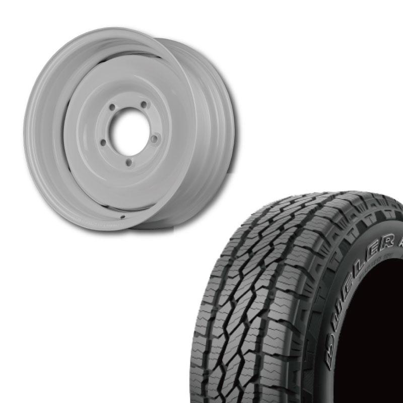 Bridgestone DUELER A/T 16インチホイールセット DUELER 215/70R16 BRIDGESTONE A/T 002 OWL(ホワイトレター)&オールド